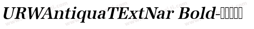 URWAntiquaTExtNar Bold字体转换